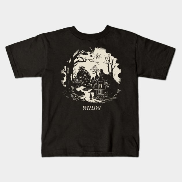 Barovian Villages 5 Kids T-Shirt by Aftalnoran